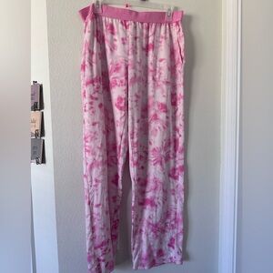 Juicy Couture Pink Tie-Dye Lounge Pants size L EUC